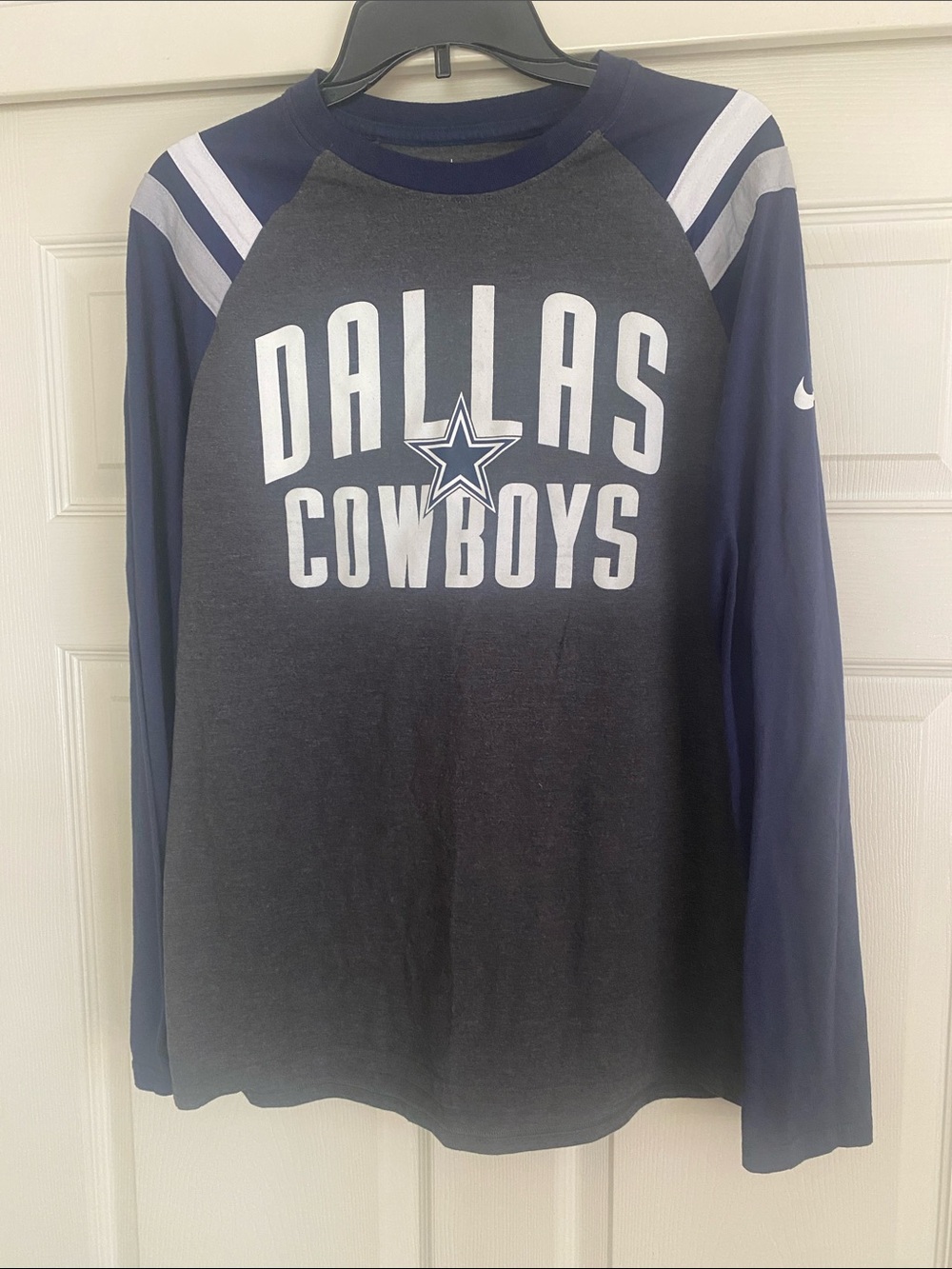 Nike NFL Raglan Tee in Navy and Gray